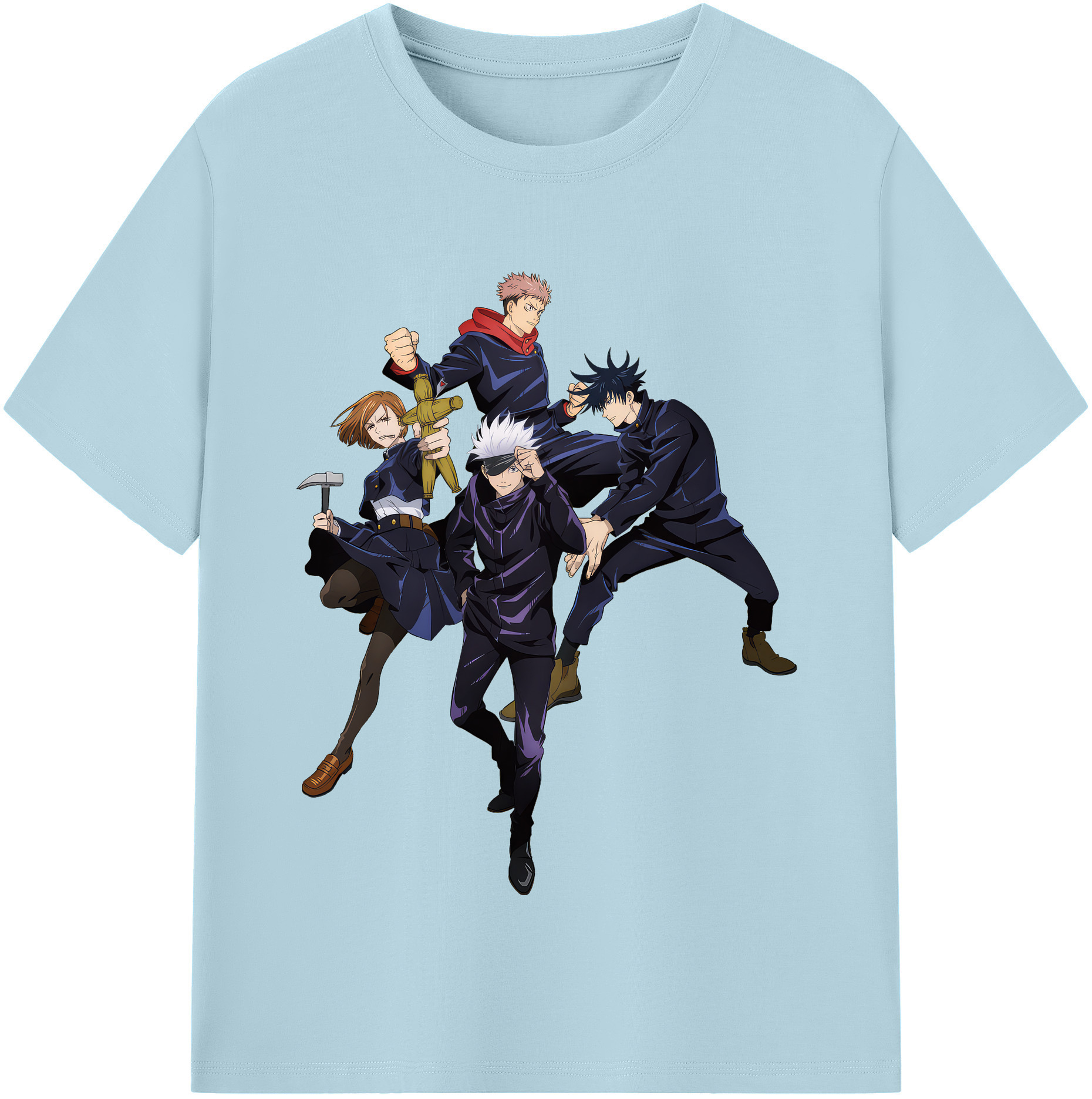 （画像用） 呪術廻戦 Jujutsu Kaisen 綿100％半袖Tシャツ（フロントプリント）